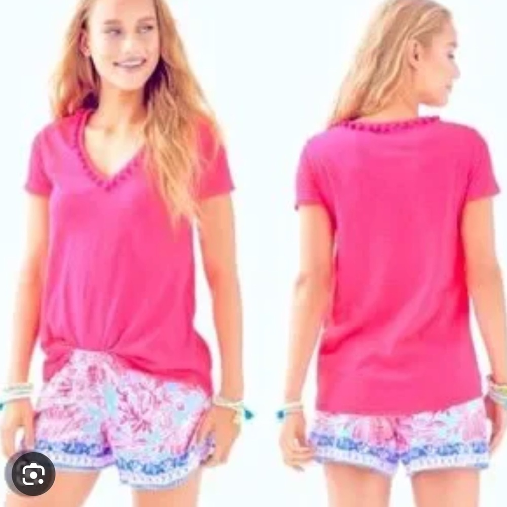 Lilly Pulitzer hot pink top